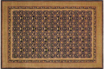 handmade Transitional Kafkaz Chobi Ziegler Blue Green Hand Knotted RECTANGLE 100% WOOL area rug 9 x 11
